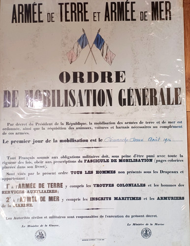 Affiche ordre mobilisation - de,