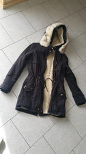 MANTEAU VESTE DOUDOUNE TRES CHAUDE TAILLE 36 + CAPUCHE PIMKIE DOUBLEE TBE MARINE