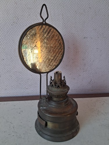 Lampe pétrole cuivre - pétrole,