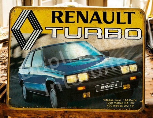 Plaque métal vintage renault - plaque,