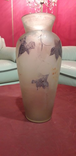 Ancien vase verre soufflé - ancien,