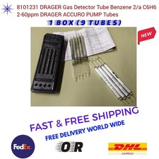 8101231 DRAGER Détecteur de Gaz Tube Benzène 2/a C6H6 60ppm DRAGER ACCURO...