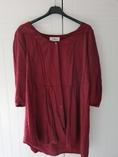 Robe courte rouge foncé à