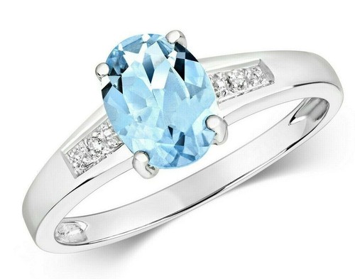 Bague véritable aigue marine - véritable, aigue-marine