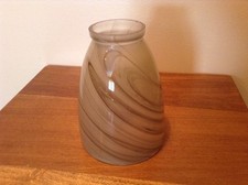 Nice glass taupe swirl small