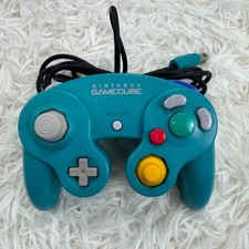 Manette Nintendo GameCube Officielle Bleu Emeraude DOL-003 Japon *TESTÉ