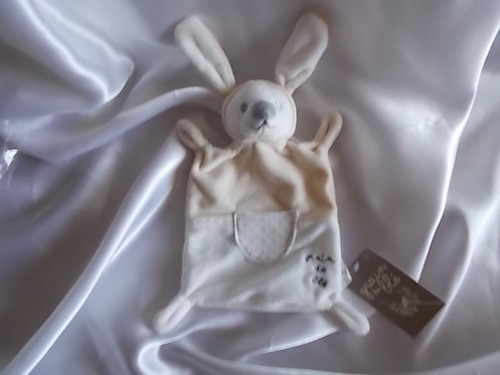 Doudou lapin écru - , et