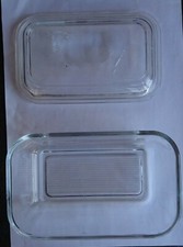 Ancien beurrier en verre