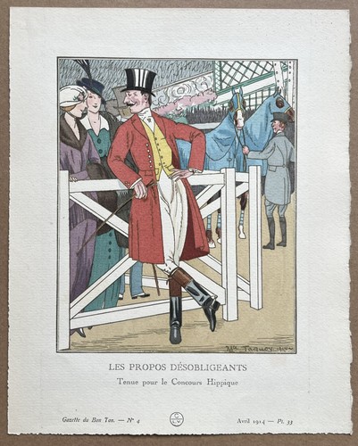Gazette bon ton gravure - bon,