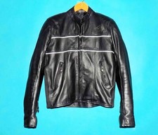 blouson de moto SEGURA  vintage en cuir noir taille M