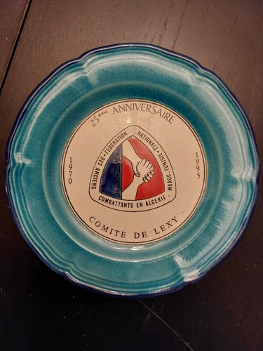 Assiette ancienne longwy