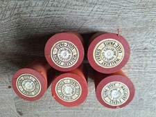 5 bobines fil extra fort pour machine coton france wallaert frères "au poisson"