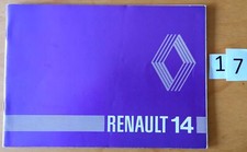 RENAULT 14 Utilisation et