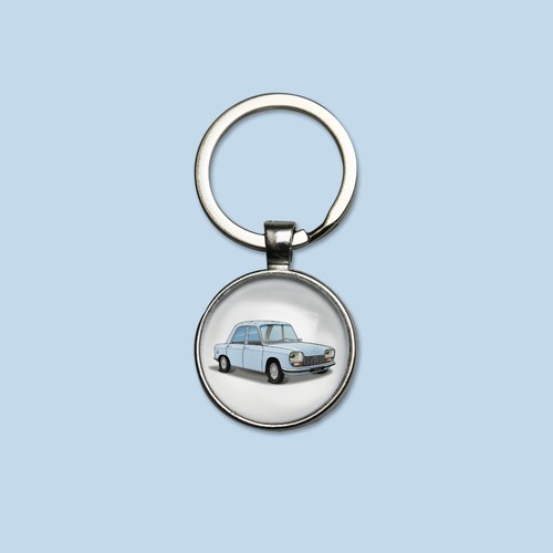 Porte clés peugeot 204 - porte-clés,