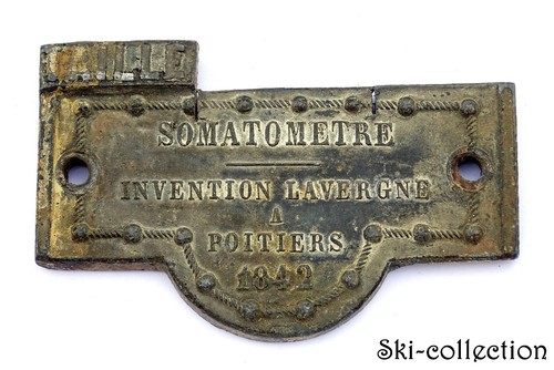 Ancienne plaque somatometre - ancienne,