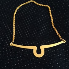 -2" wide Silver Gold Pendant