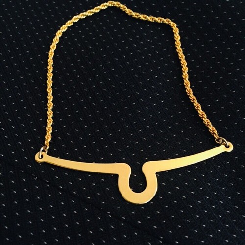 Wide silver gold - wide, pendant