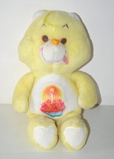 Grande Peluche BISOUNOURS BIRTHDAY BEAR GROSGATEAU 42 cm Care Bears Vintage 80