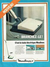 Publicité Advertising  0822  1974   Moulinex  c'est le balai éléctrique