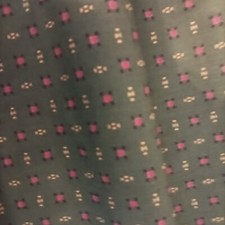 Ancien tissu coton vert foncé