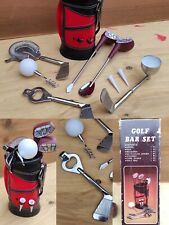 Vintage Theme GOLF Bar Set bag