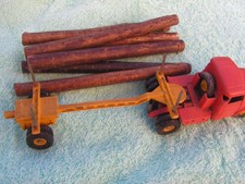 Collection dinky supertoys 36, tracteur willeme avec semi remorque et rondins