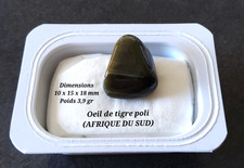 Oeil de tigre poli AFRIQUE DU SUD idéal collection lithotherapie reiki soin déco