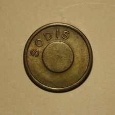 Jeton token SODIS distributeurs automatiques pas courant