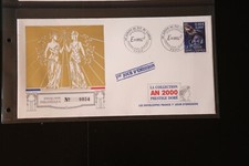 Enveloppe philatélique 1er Jour: Collection An 2000, nº0054 - 1er Homme l'Espace