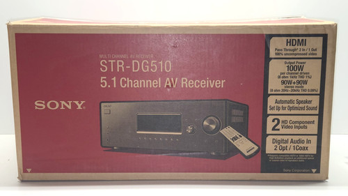 Sony str dg510 channel - sony,