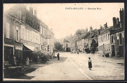 Cpa fayl billot grande - cpa, rue