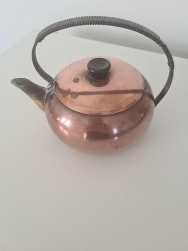 Théière ancienne cuivre - ancienne,