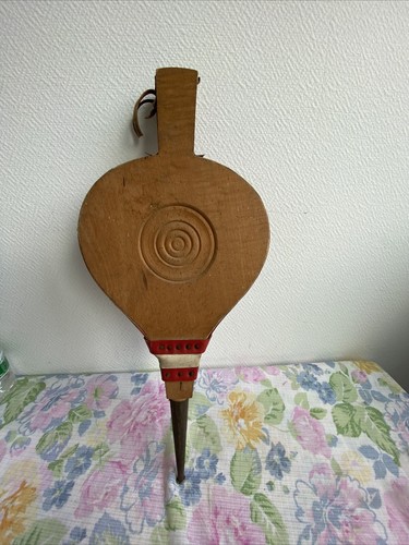 Ancien soufflet cheminée bois - ancien,