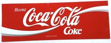 ANCIENNE PLAQUE PLEXIGLASS BUVEZ COCA COLA COKE MARQUES DÉPOSÉES 74 CM VINTAGE