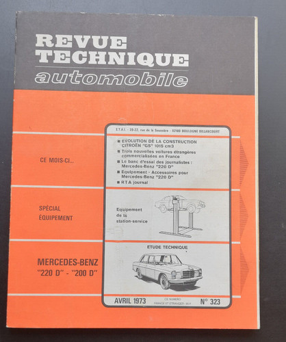 Revue technique mercedes - technique, d