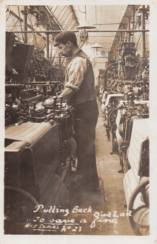 Carte postale ouvrier usine - carte,