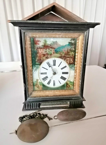 Ancienne pendule horloge - ancienne,