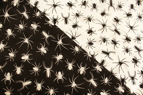 Araignées tissu poly coton - araignées,