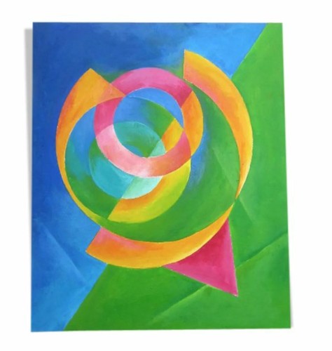 Peinture abstraite acrylique - ,