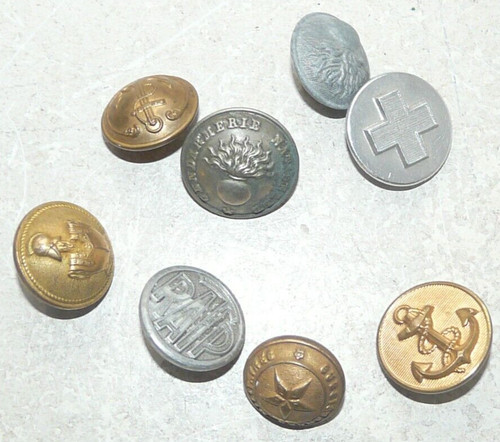 Lot antique brass buttons - lot,