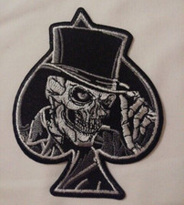 TÊTE DE MORT AS DE PIQUE PATCH ECUSSON Patch thermocollant