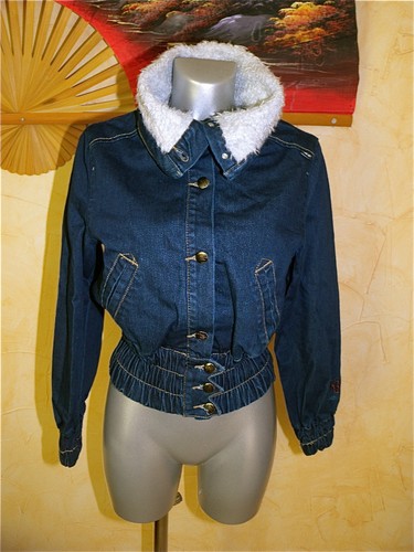 Veste courte jeans - veste, en