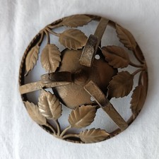 CACHE BELIERE EN FER FORGE ART DECO ART NOUVEAU DIAM. 16.5CM