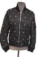 Superbe Blouson Bombers Noir Sandro 36/38 Tbe Authentique 
