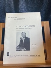 Wladimir Pogoreloff Pièces pour Balalaika et piano partition vol. 1 Zimmermann