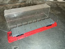 Vintage JOUEF train HO wagon plat à ranchers - 1 rancher cassé - boite cristal