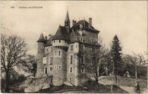 Cpa chateau couzan - chateau, france