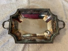 Plat creux métal argenté