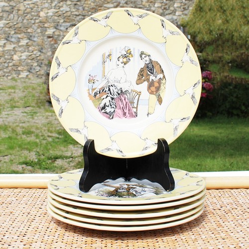 Ensemble assiettes plates - ensemble, de