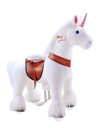 Ponycycle white unicorn ride - ponycycle®,